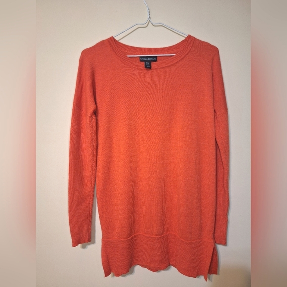 Cynthia rowley small 100% merino wool longsleeve coral tunic SOFT sweater - Picture 4 of 7